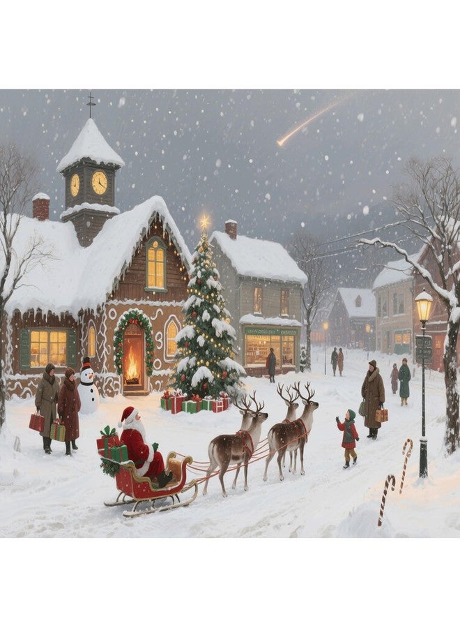 BADUS Christmas Puzzles for Adults 1000 Pieces - Nostalgic Christmas Town Puzzle Theme Jigsaw Puzzle for Family & Teens - Image 1